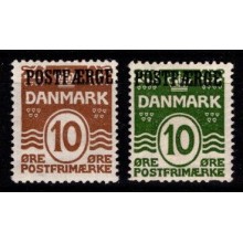 1922-26 og 1930 - Danmark - AFA PF 5 og 12 - Frimærke - Postfrisk.